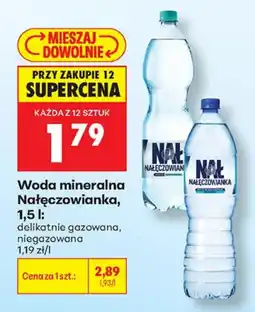 Biedronka Woda mineralna Nałęczowianka oferta
