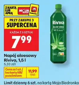 Biedronka Napój aloesowy Riviva oferta