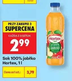 Biedronka Sok 100% jabłko Hortex oferta