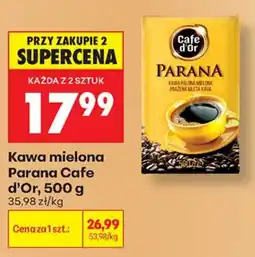Biedronka Kawa mielona Parana Cafe d'Or oferta