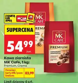 Biedronka Kawa ziarnista MK Café, Premium, Crema oferta