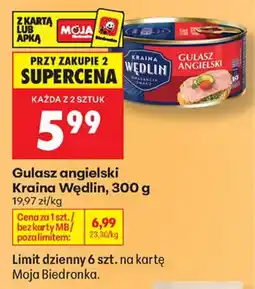 Biedronka Gulasz angielski Kraina Wędlin oferta