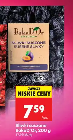 Biedronka Śliwki suszone BakaD'Or oferta