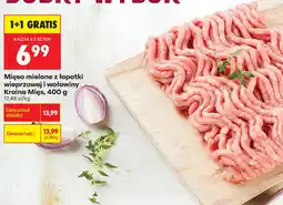 Biedronka Mięso mielone z łopatki wieprzowej i wołowej Kraina Mięs oferta