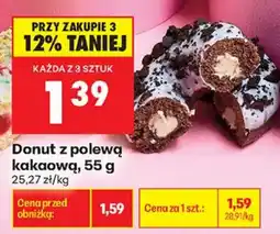 Biedronka Donut z polewą kakaową oferta