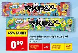 Biedronka Lody sorbetowe Ekipa XL oferta