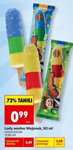 Biedronka Lody wodne Wojanek oferta