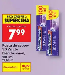 Biedronka Pasta do zębów 3D White blend-a-med oferta