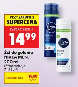 Biedronka Żel do golenia NIVEA MEN oferta