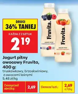 Biedronka Jogurt pitny owocowy Fruvita oferta