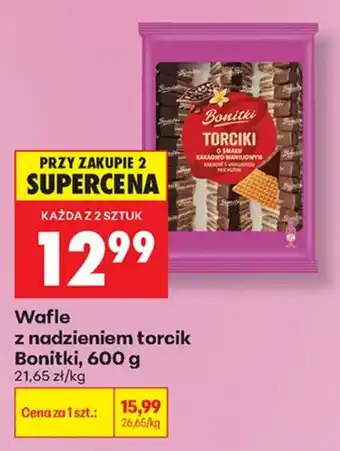 Biedronka Wafle z nadzieniem torcik Bonitki oferta