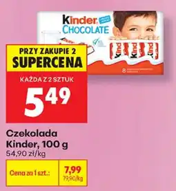Biedronka Czekolada Kinder oferta