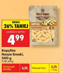 Biedronka Kopytka Nasze Smaki oferta
