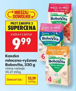 Biedronka Kaszka mleczno-ryżowa Bobovita oferta