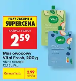 Biedronka Mus owocowy Vital Fresh oferta