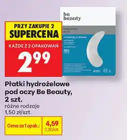 Biedronka Płatki hydrożelowe pod oczy Be Beauty oferta