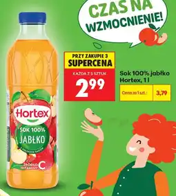 Biedronka Sok 100% Jabłko Hortex oferta