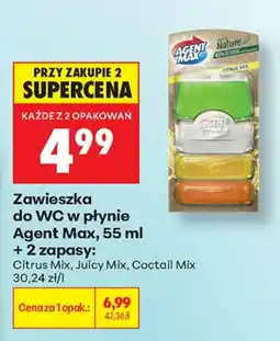 Biedronka Zawieszka do WC w płynie Agent Max oferta