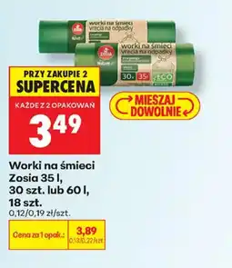 Biedronka Worki na śmieci Zosia oferta