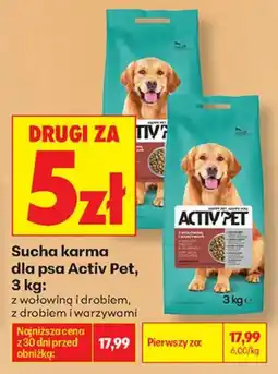 Biedronka Sucha karma dla psa Activ Pet oferta