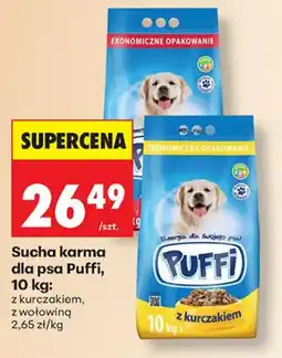 Biedronka Sucha karma dla psa Puffi oferta