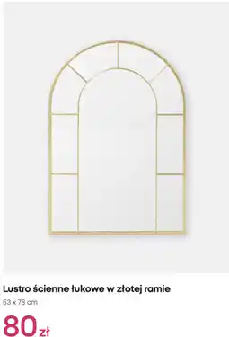 Pepco Lustro ścienne łukowe w złotej ramie 53 x 78 cm oferta