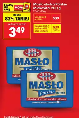 Biedronka Masło ekstra Polskie Mlekovita oferta