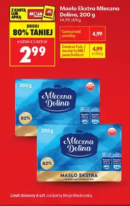 Biedronka Masło Ekstra Mleczna Dolina oferta