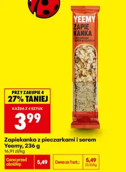 Biedronka Zapiekanka z pieczarkami i serem Yeemy oferta