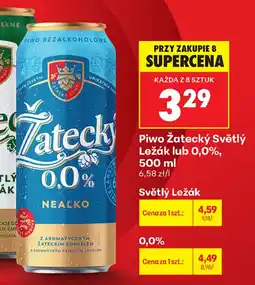 Biedronka Piwo Żatecký Světlý oferta