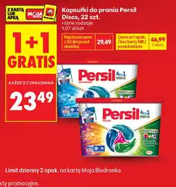 Biedronka Kapsułki do prania Persil Discs oferta