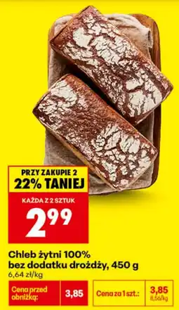 Biedronka Chleb żytni 100% oferta