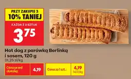 Biedronka Hot dog z parówką Berlinką i sosem oferta