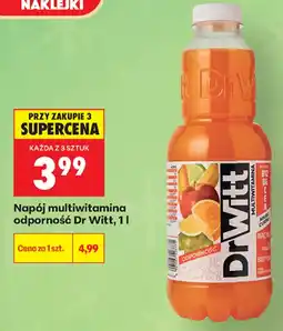 Biedronka Napój multiwitamina odporność Dr Witt oferta