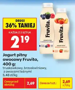 Biedronka Jogurt pitny owocowy Fruvita oferta