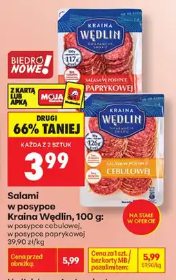 Biedronka Salami w posypce Kraina Wędlin oferta