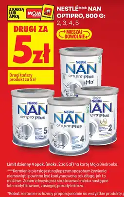 Biedronka Nestlé NAN Optipro Plus oferta