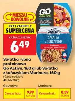 Biedronka Sałatka rybna proteinowa Go Active lub Sałatka z tuńczykiem Marinero oferta