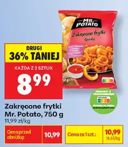 Biedronka Zakręcone frytki Mr. Potato oferta