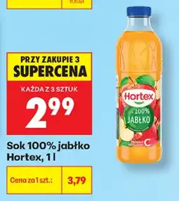Biedronka Sok 100% jabłko Hortex oferta