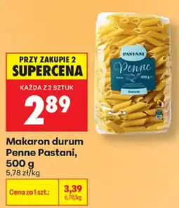 Biedronka Makaron durum Penne Pastani oferta