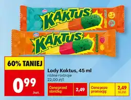 Biedronka Lody Kaktus oferta