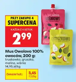 Biedronka Mus Owolovo 100% owoców oferta