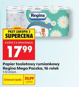 Biedronka Papier toaletowy rumiankowy Regina Mega Paczka oferta
