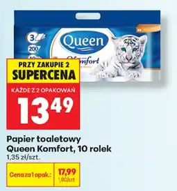 Biedronka Papier toaletowy Queen Komfort oferta