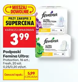 Biedronka Podpaski Femina Ultra oferta