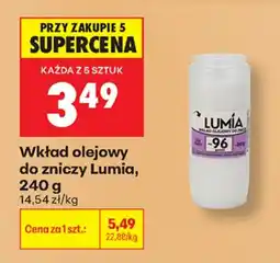 Biedronka Wkład olejowy do zniczy Lumia oferta