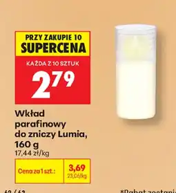 Biedronka Wkład parafinowy do zniczy Lumia oferta