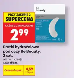Biedronka Płatki hydrożelowe pod oczy Be Beauty oferta