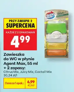 Biedronka Zawieszka do WC w płynie Agent Max oferta